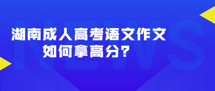 湖南成人高考語文